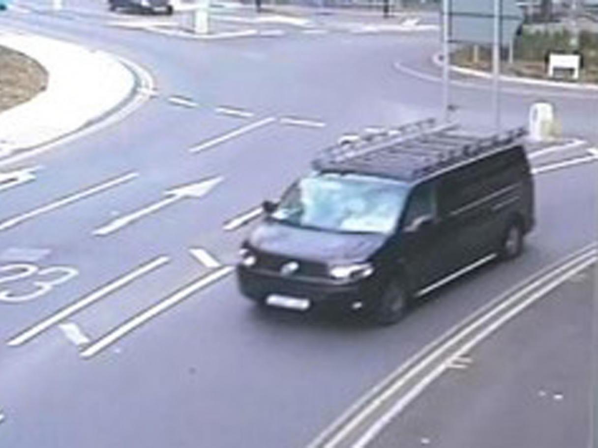 Police released this image of the suspect's van