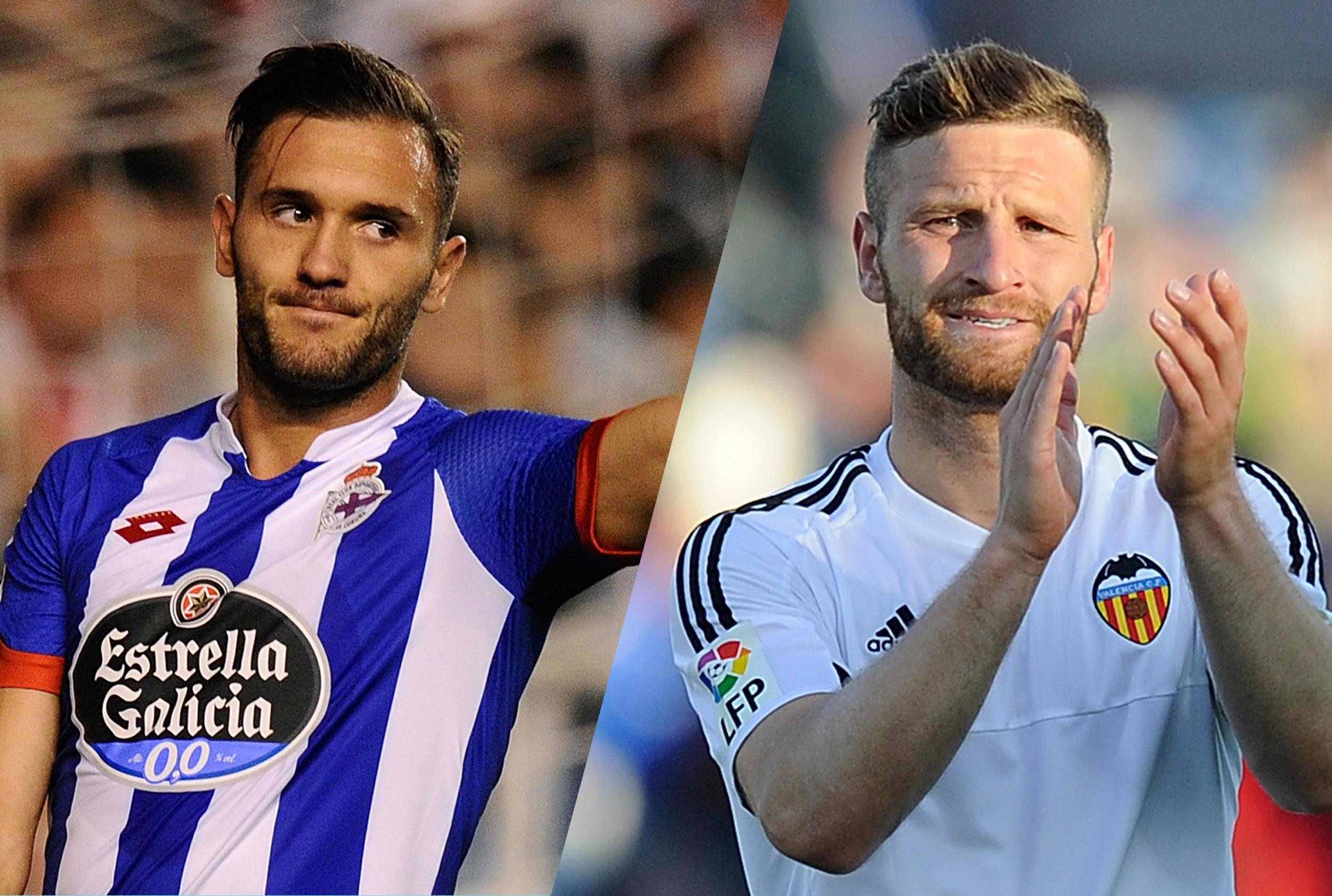 Perez, left, and Mustafi will become Arsenal's fourth and fifth signings of the summer
