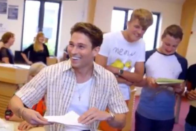 Joey Essex, 26, studied for a GCSE in General Studies for his ITV2 programme Re-Educating Joey Essex: GCSE Special