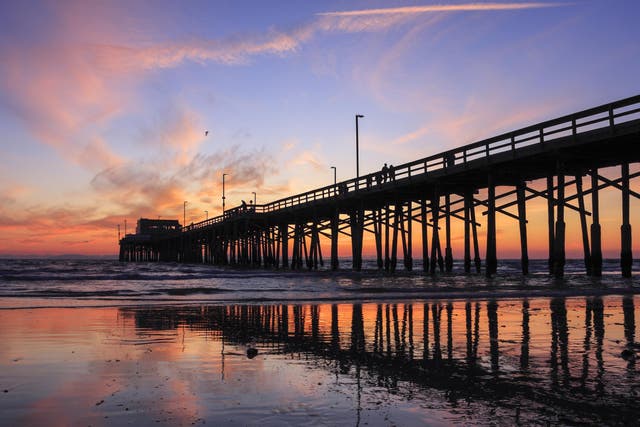 Soak up the sunset at Newport Beach pier
