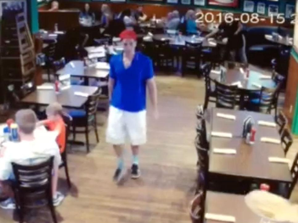 Surveillance footage shows Austin Harrouff leaving restaurant before alleged attack &lt;em&gt;AP&lt;/em&gt;