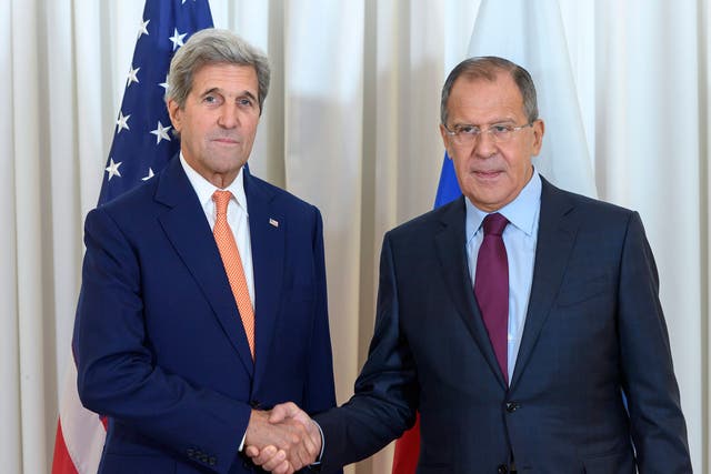 US Secretary of State John Kerry and Russian Foreign Minister Sergei Lavrov