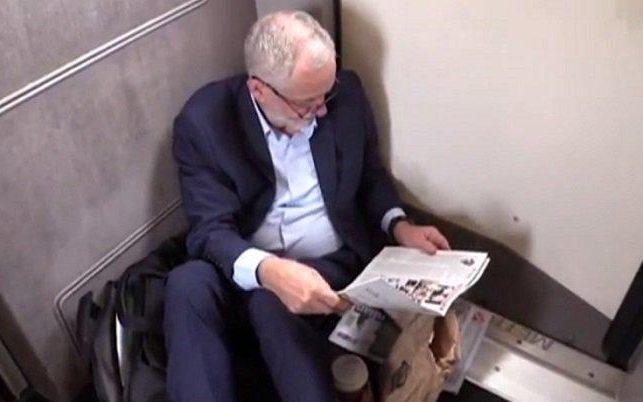 Jeremy Corbyn, in his video recorded on the floor of the 11am London to Newcastle train on 11 August