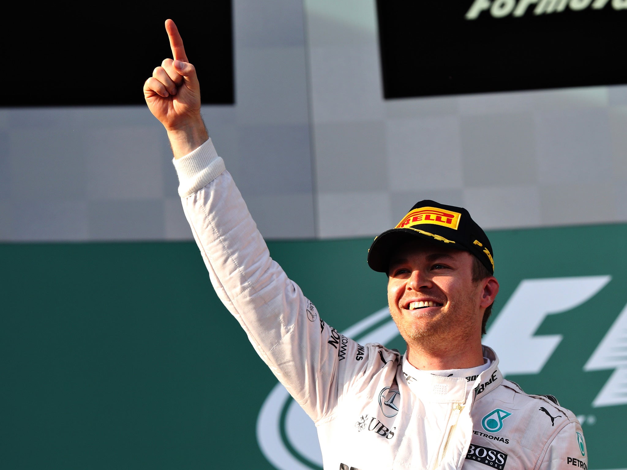 Rosberg took advantage of his rival's penalty and claimed pole