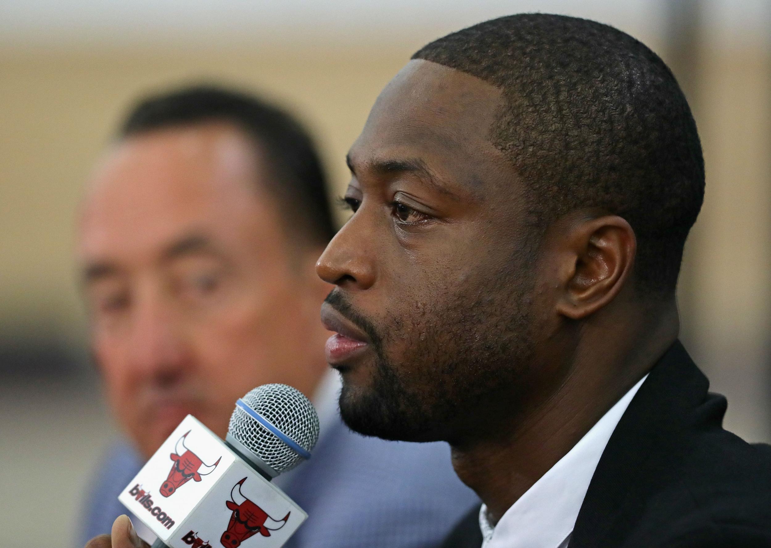 The Bulls introduced Wade in July