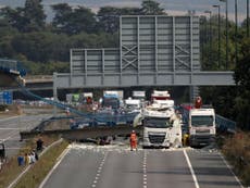 Read more

M20 motorway to reopen after bridge collapse sparks traffic chaos