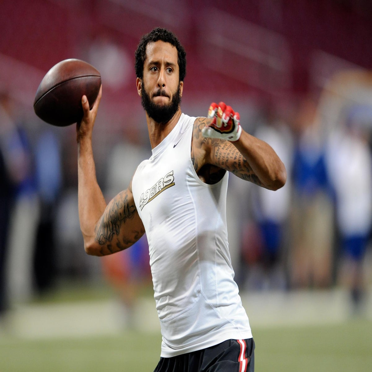 San Francisco 49ers' Colin Kaepernick refuses to stand for