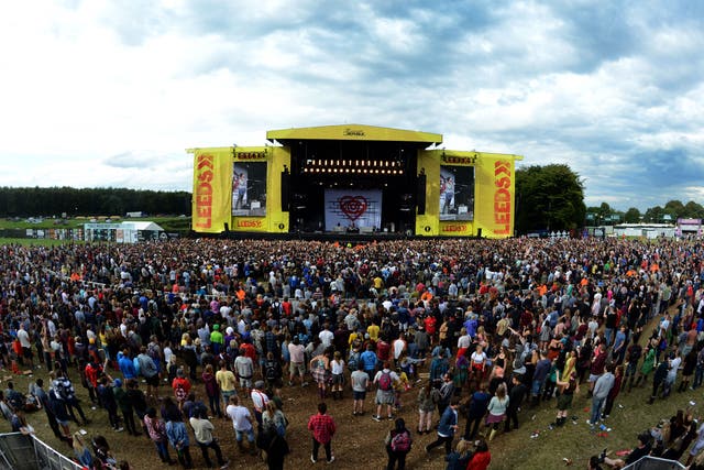 The boy collapsed immediately after taking the drugs at Leeds Festival