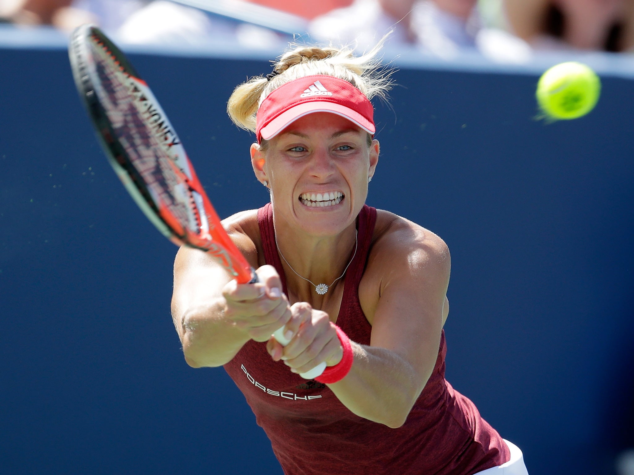 Kerber hits a return in this month's Western & Southern Open final