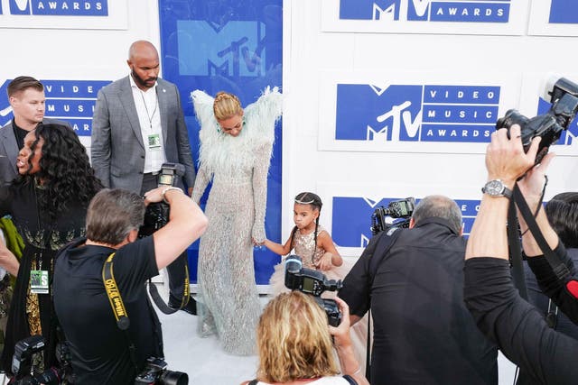 Beyoncé and daughter Blue Ivy at the MTV VMAs 2016