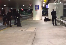 LAX 'shooting' scare: Man in Zorro costume arrested following false reports of gunshots