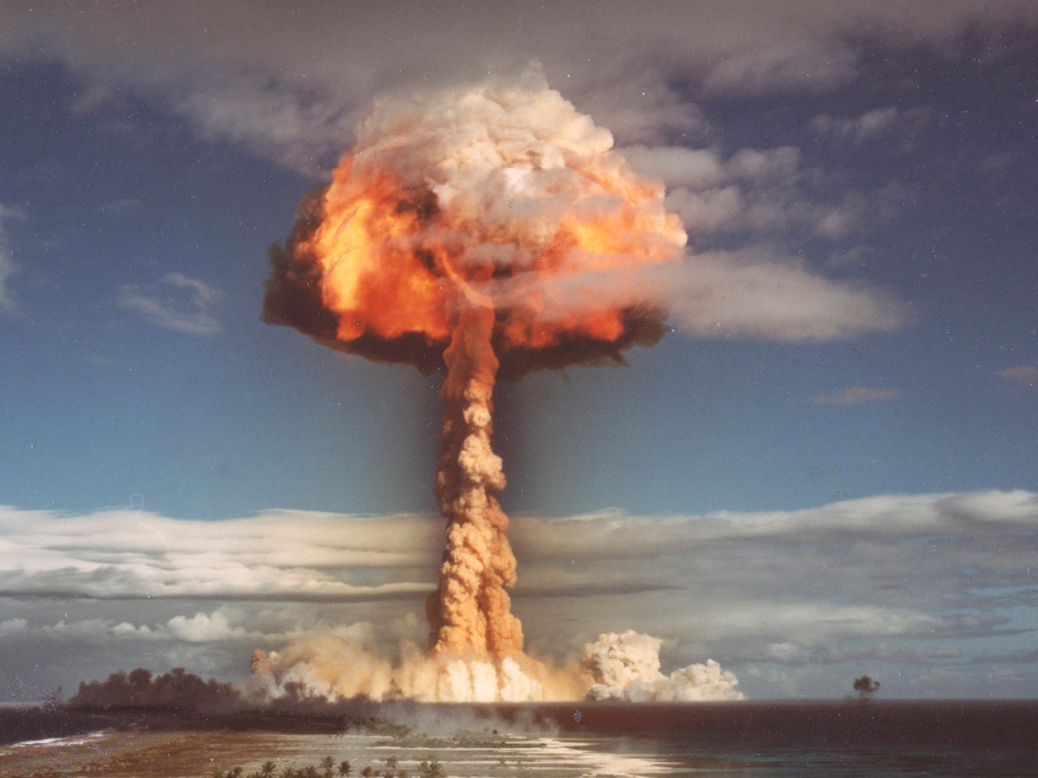 French nuclear weapons testing in French Polynesia, in 1970