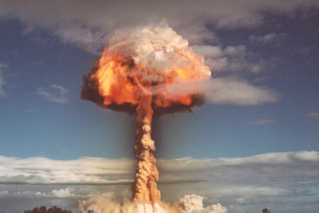 French nuclear weapons testing in French Polynesia, in 1970