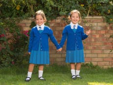 Conjoined twins given slim chance of survival prepare to start school