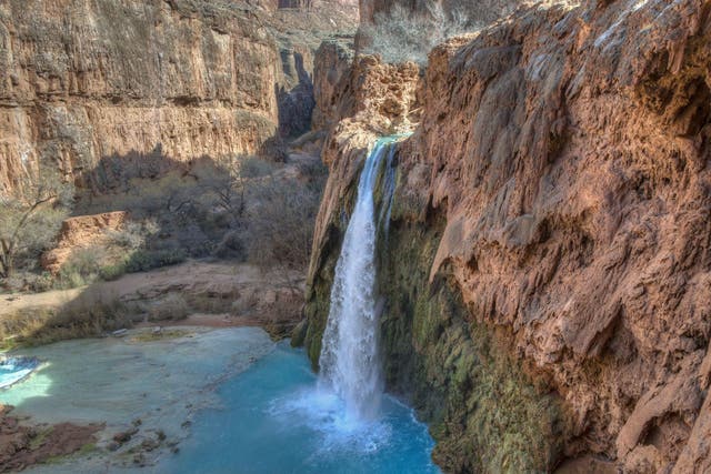 The Havasu Falls attract thousands of tourists to the Havasupai reservation each year, but the tribe is concerned its water could become contaminated by uranium due to nearby mining