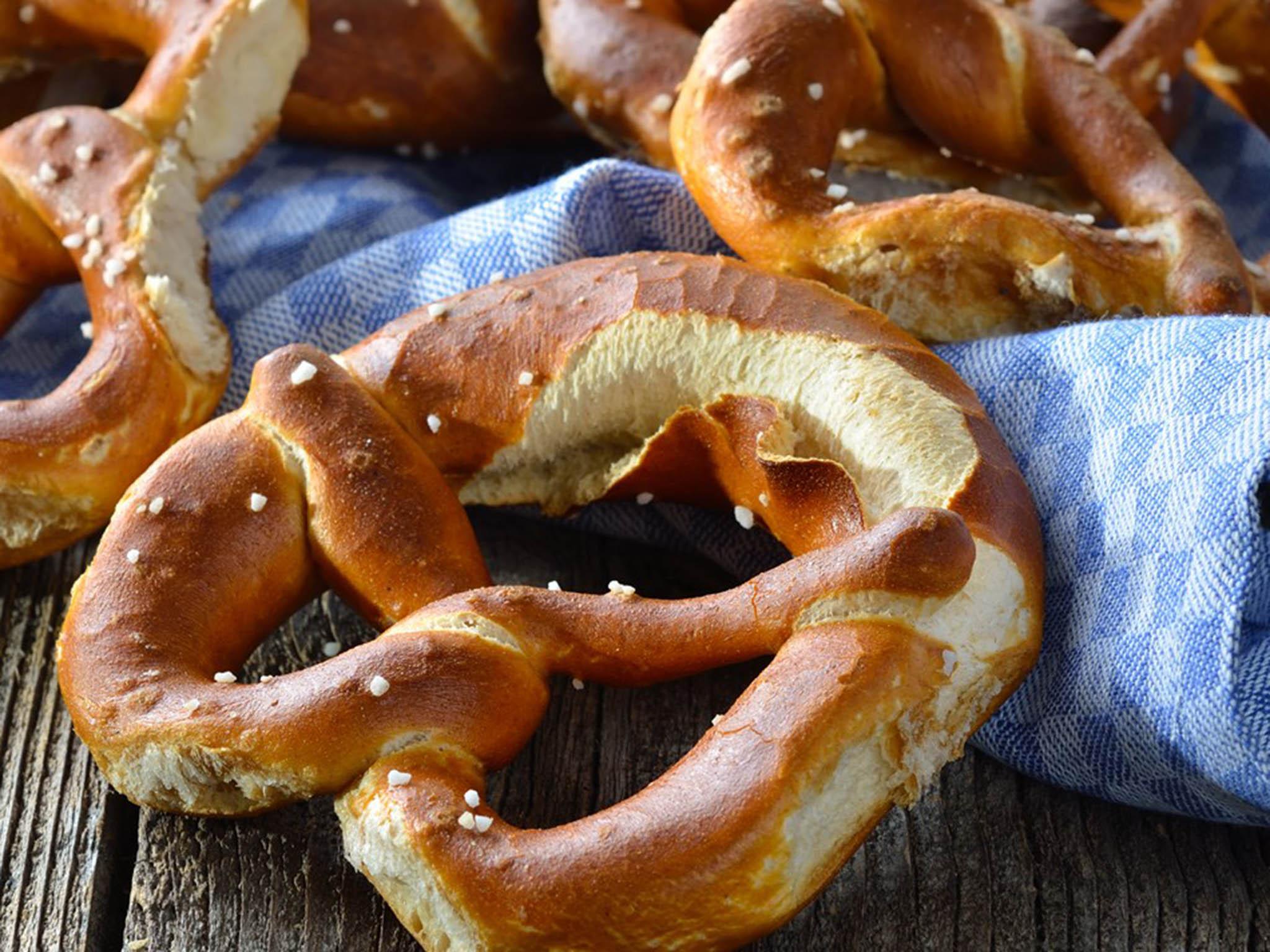 Pretzels don’t have to be savoury; you can sprinkle them with sugar instead of salt or spices such as cinnamon or nutmeg