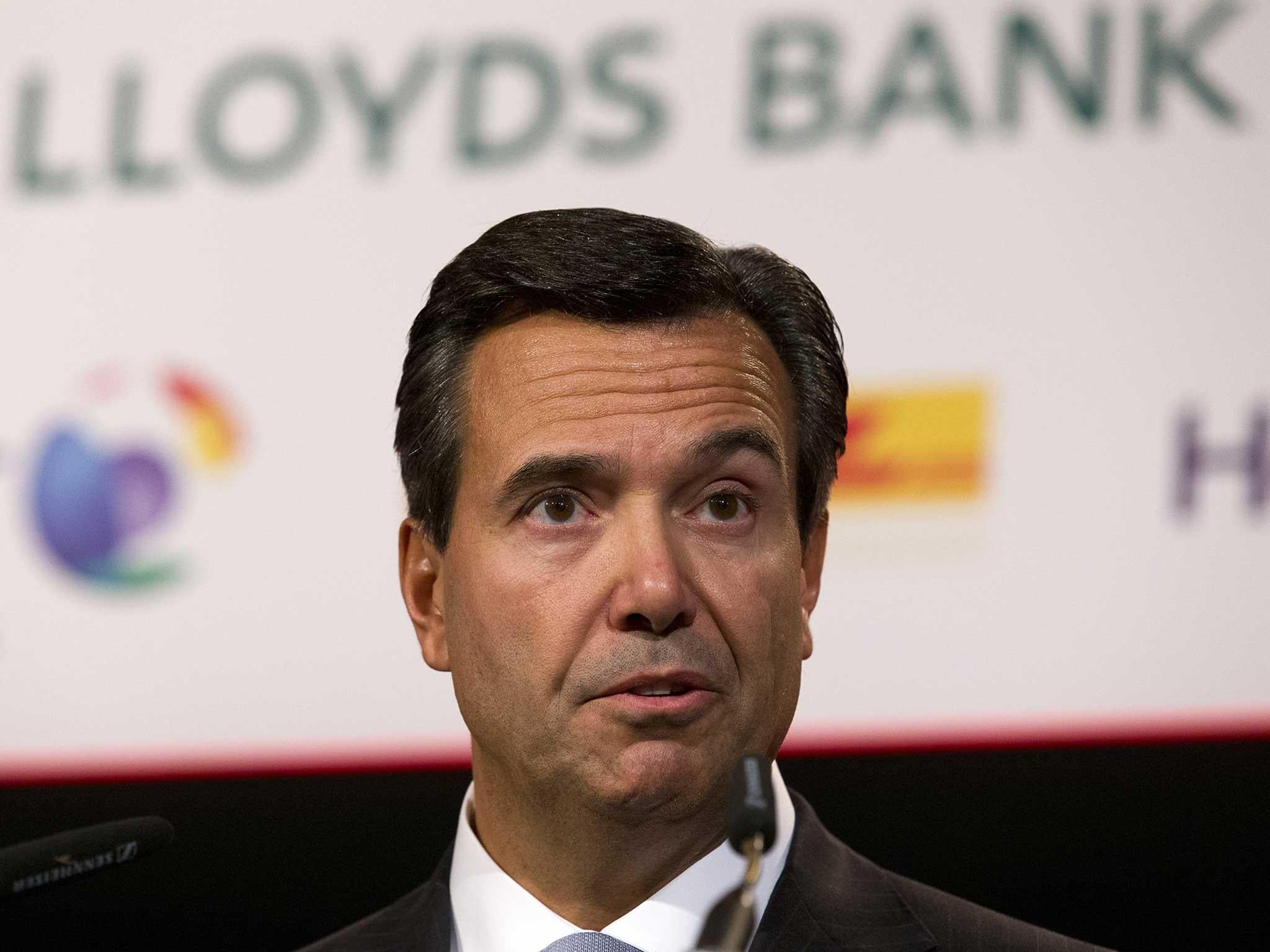 Lloyds Banking Group chief executive Antonio Horta-Osorio