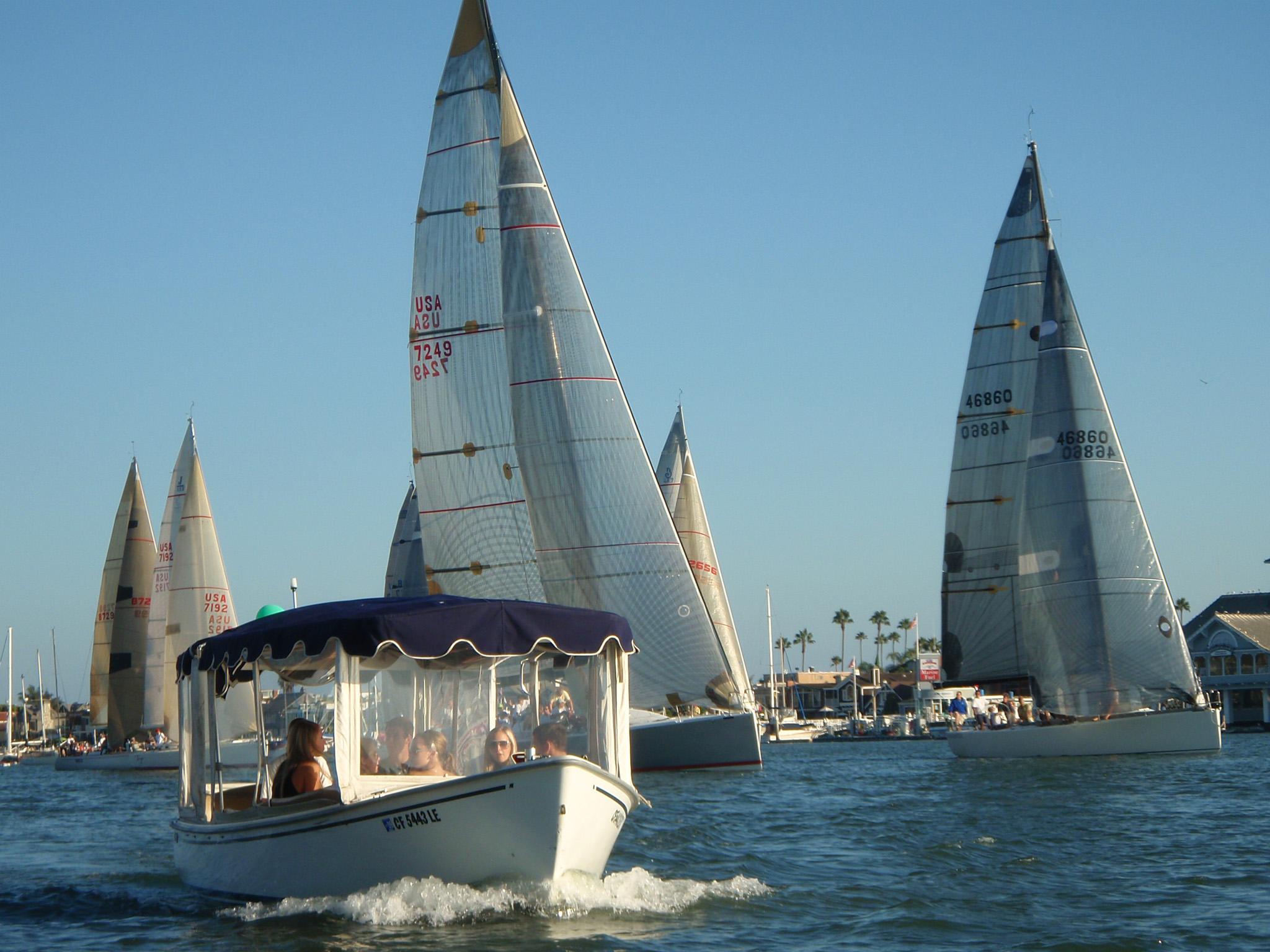 Duffy boats have been plying the waters of Newport Beach since the 1970s (David Serino/Visit California)