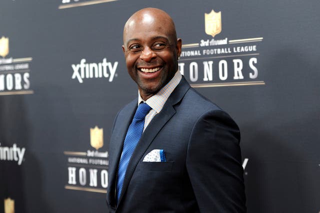 Jerry Rice arrives in New York at the third annual NFL Honors at Radio City Music Hall in 2014.