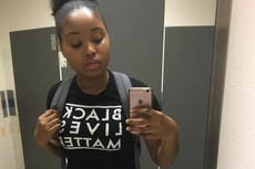 A school banned her Black Lives Matter T-shirt. So she boycotted her school