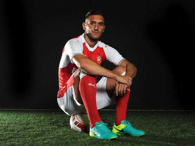 Lucas Perez is unveiled as an Arsenal player