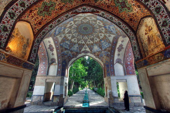 The Bagh-e Fin garden in Kashan is a historical Persian garden dotted with pools, fountains and decorated pavilions