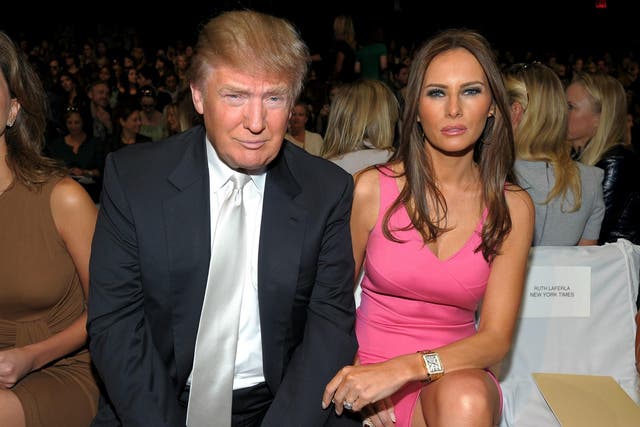 Donald and Melania Trump at a Fashion Week event in 2011 <em>Michael Loccisano/Getty</em>