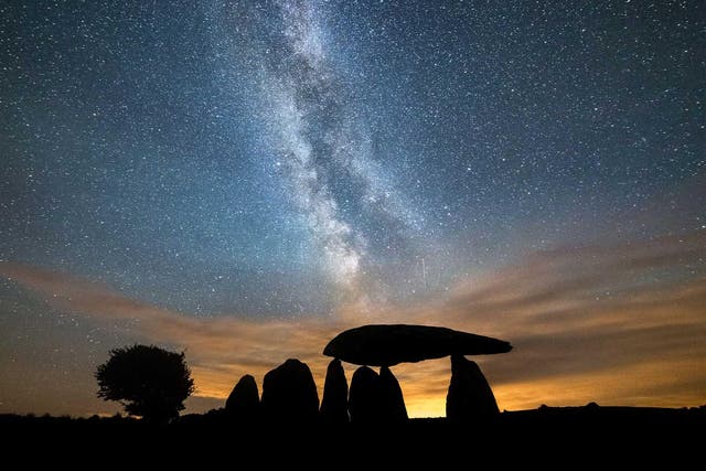 The Milky Way – our own, sometimes very visible galaxy – seen over Northumberland International Dark Sky Park 