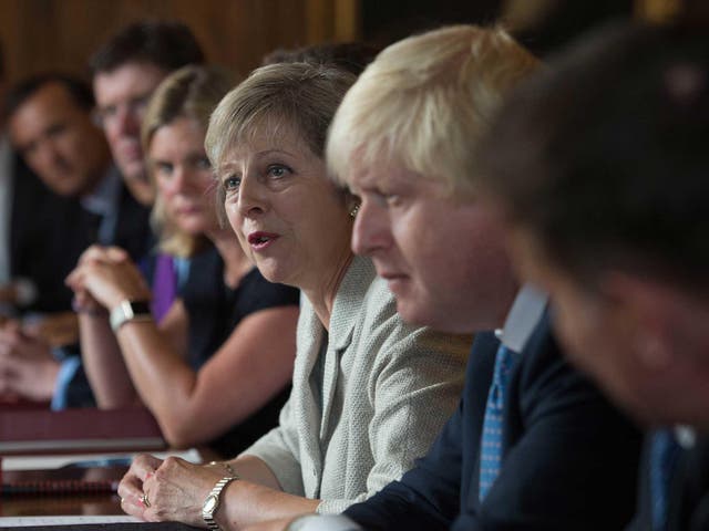 Theresa May holds a cabinet meeting at the Prime Minister's country retreat Chequers in Buckinghamshire to discuss department-by-department Brexit action plans