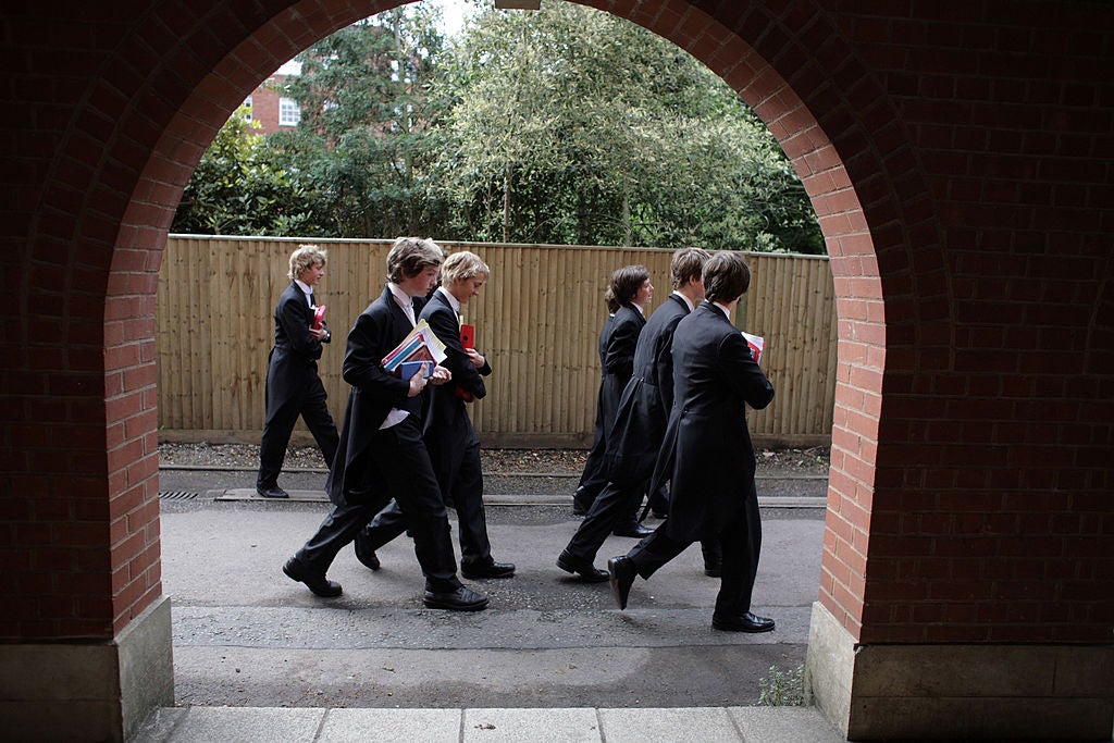 Networks built at public schools such as Eton (pictured) offer men an advantage in terms of job opportunities and social connections