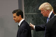 Donald Trump discusses wall with Mexico's president but not who should pay for it- as it happened