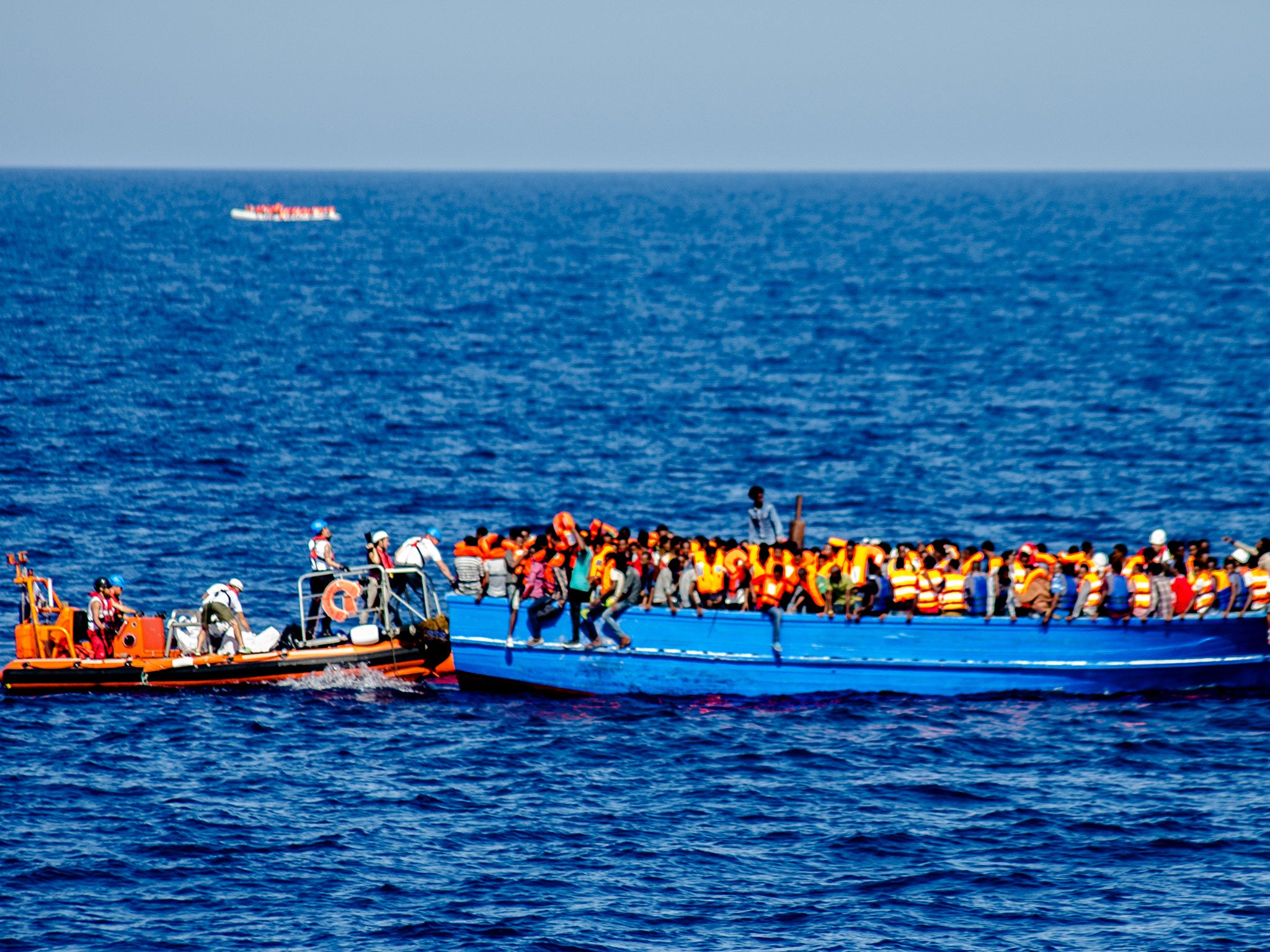 Wooden boats like this one carrying 400 people hold more passengers and can capsize more easily