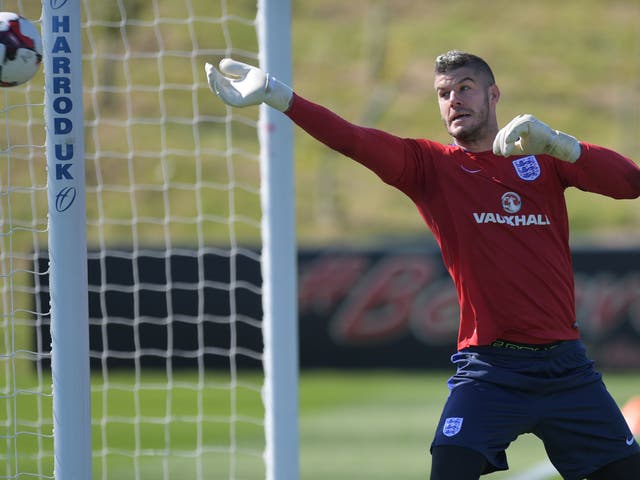 Forster in training with England on Tuesday