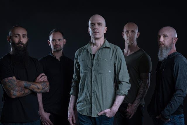 The Devin Townsend Project, from left to right, Dave Young