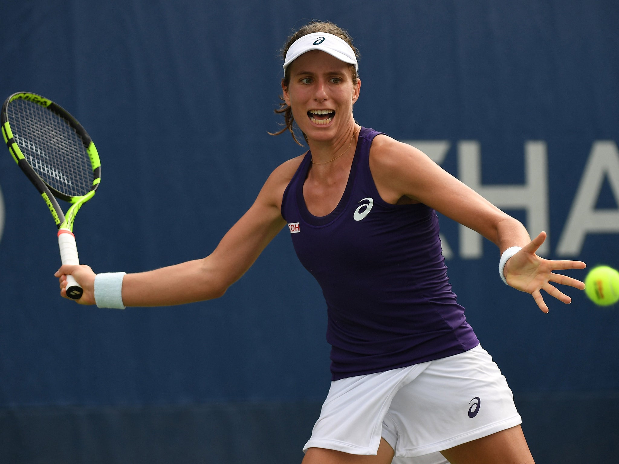 Konta recovered to beat Tsvetana Pironkova in three sets