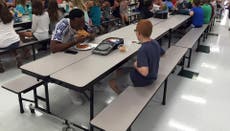 American football player Travis Rudolph made sure a boy with autism didn’t eat lunch alone