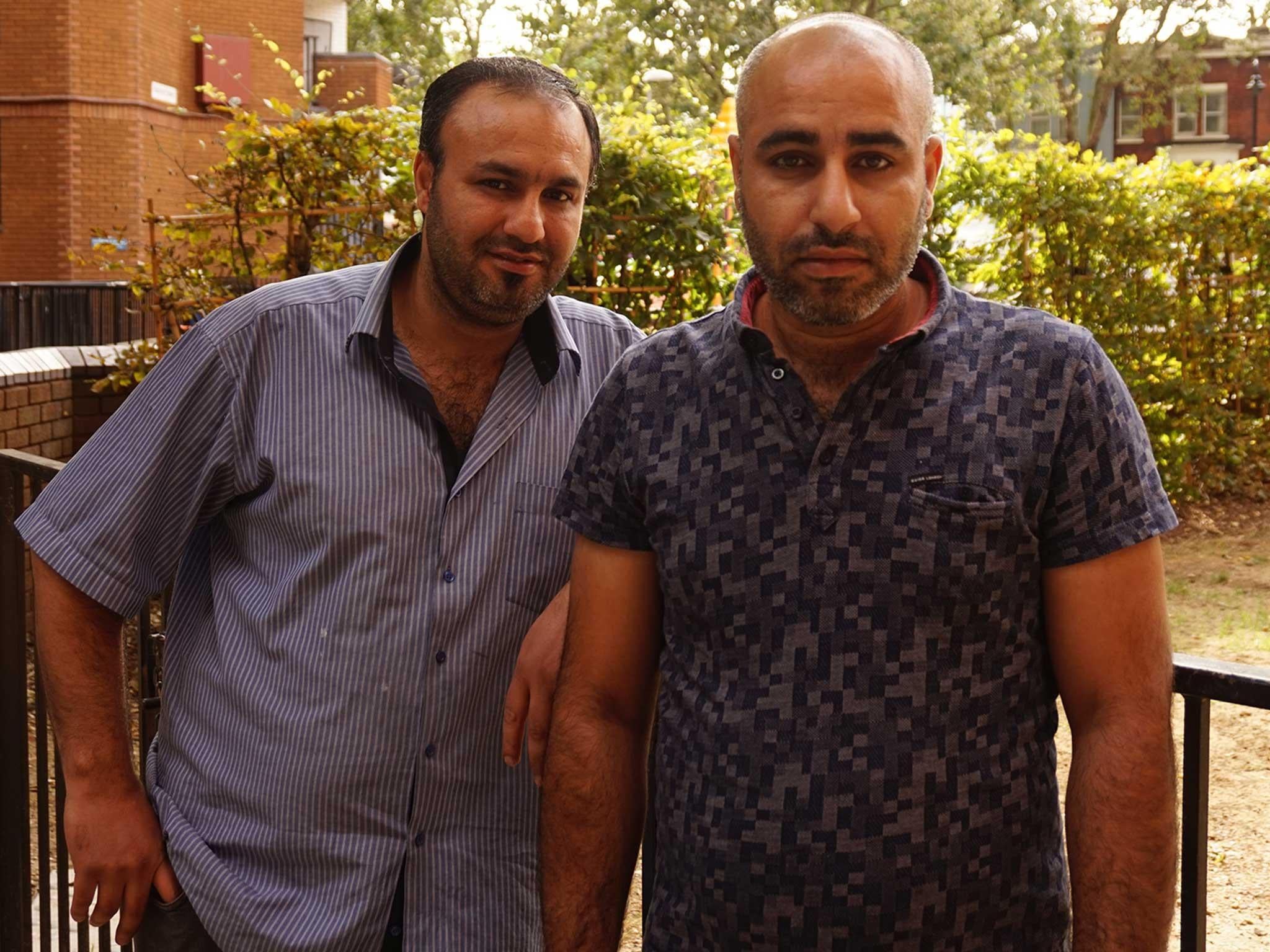 Anas (left) and Eid Al Darkazanly have been granted permission to remain in Britain for five years