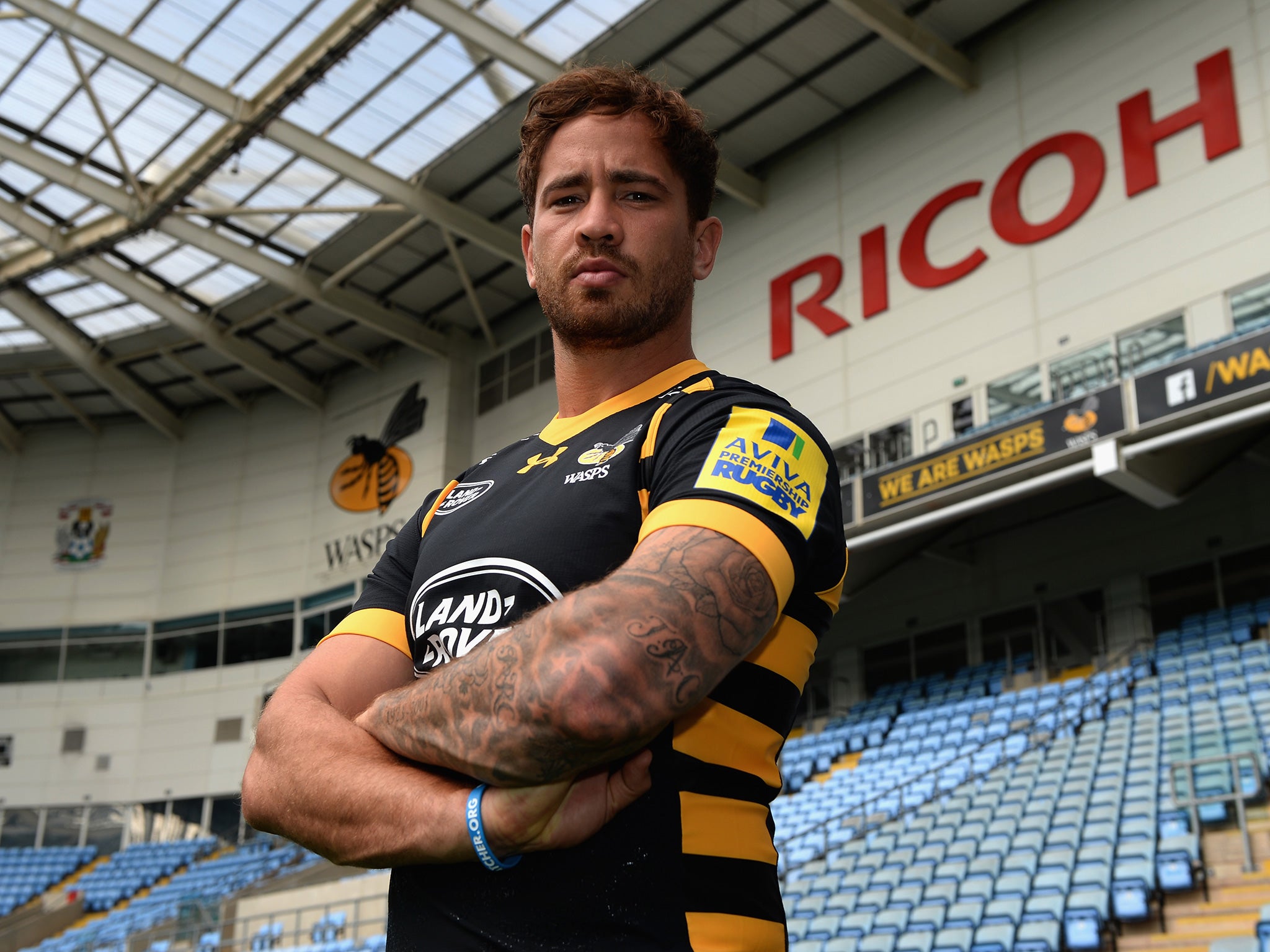 Cipriani poses at his Wasps unveiling