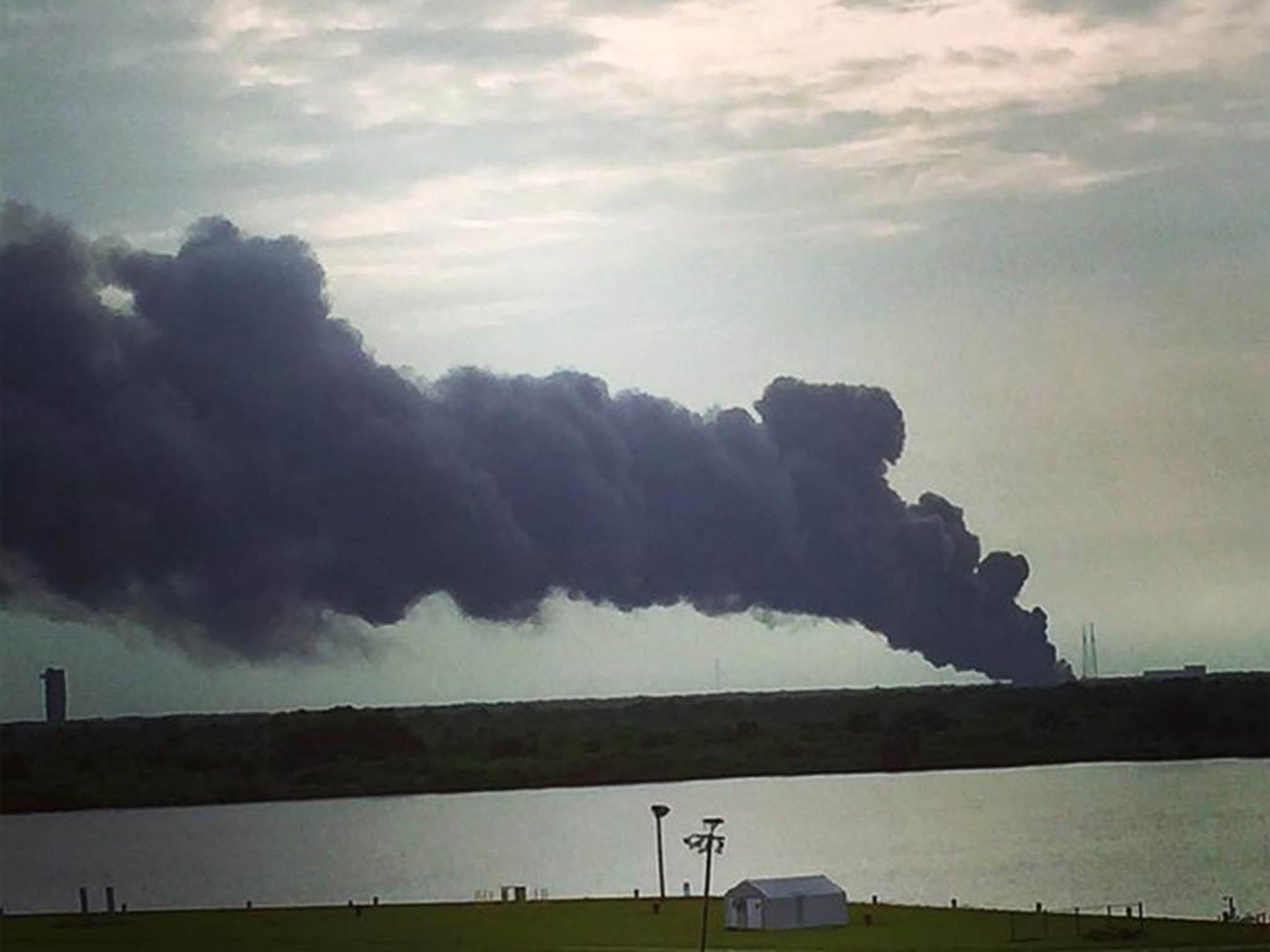 The SpaceX Falcon 9 rocket, which was scheduled to launch on 03 September, exploded during a test firing in Cape Canaveral, Florida