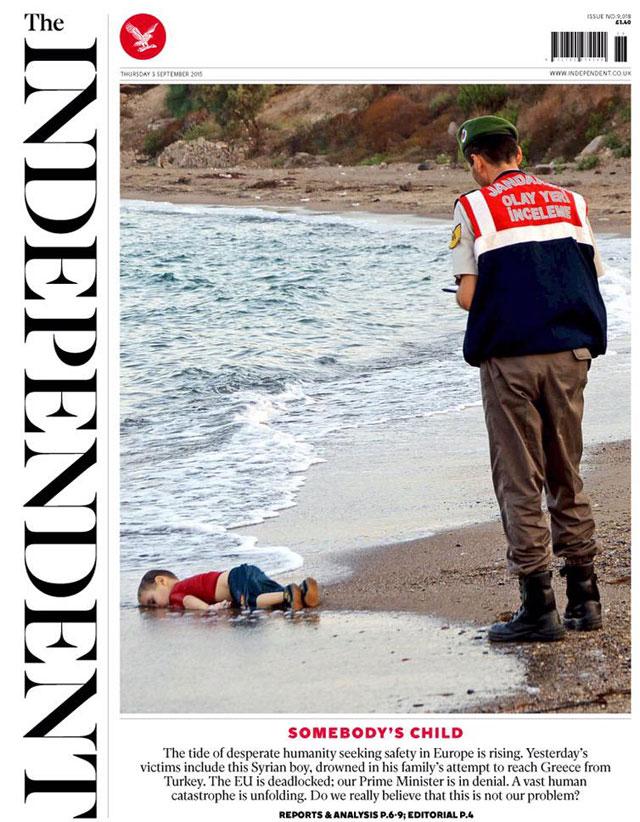 How The Independent reported the death of Alan Kurdi