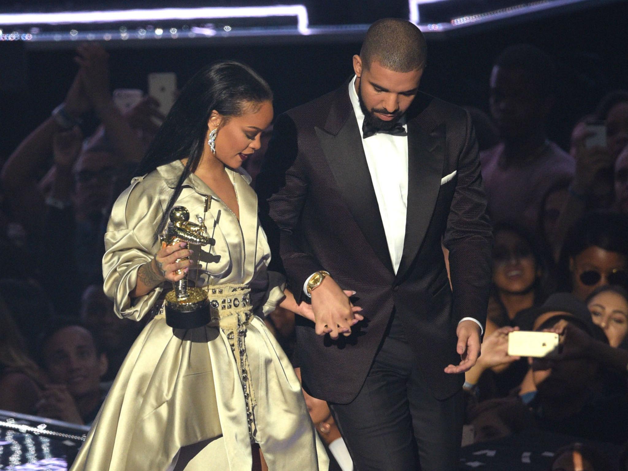 Rihanna and Drake at the MTV VMAs