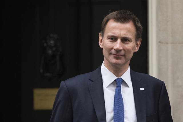 Mr Hunt said there needed to be a debate around promoting British talent in the NHS