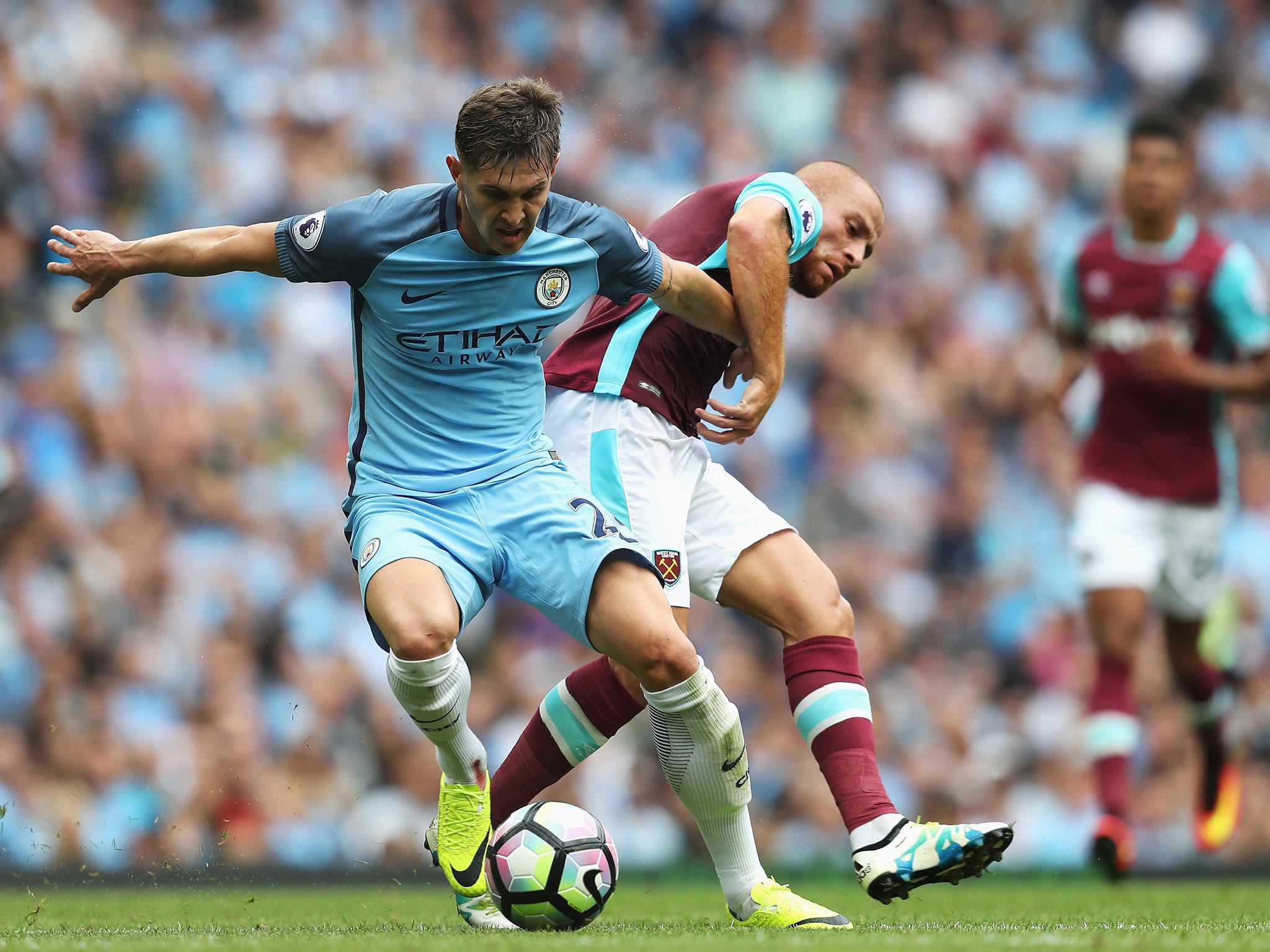 John Stones in action against West Ham