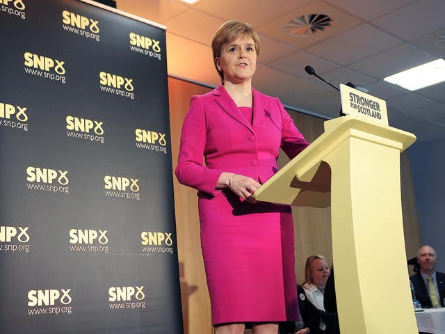 Scottish First Minister Nicola Sturgeon and leader of the Scottish National Party (SNP) speaks at a press conference in Stirling on September 2, 2016.