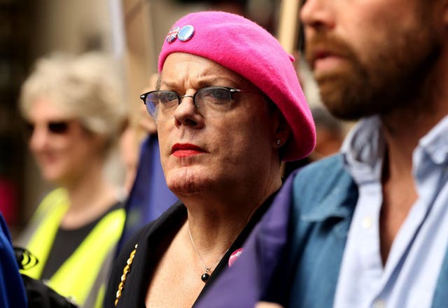 Thousands took to the streets in a series of rallies protesting against the vote to leave the EU