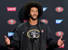 Colin Kaepernick receives death threats for refusing to stand for national anthem in solidarity with black people