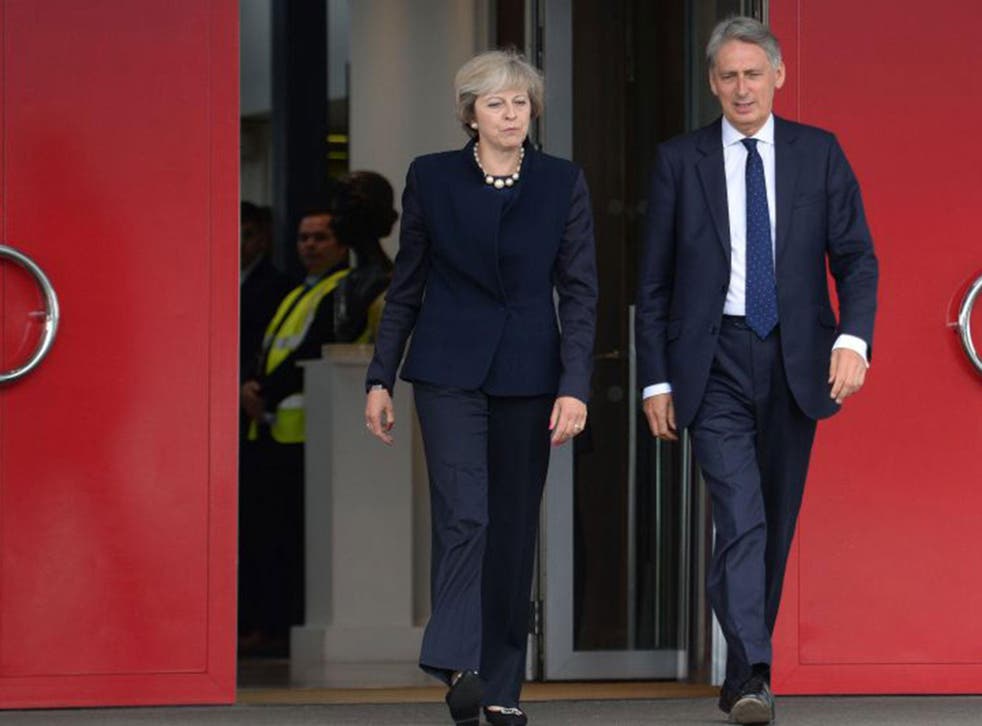 The Prime Minister and Chancellor Philip Hammond at the G20 Summit in Hangzhou