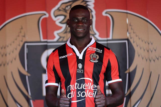 Mario Balotelli is revealed as a Nice player