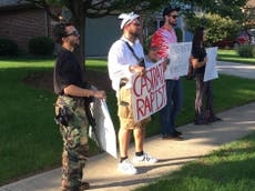 Stanford rape case: Armed protesters await Brock Turner's arrival at Ohio home
