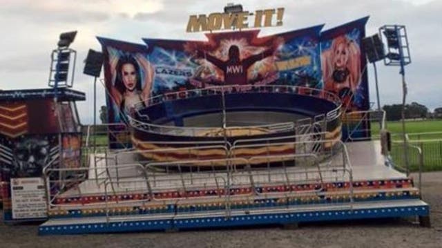 The 'Move It, Tagada' ride, which malfunctioned at Ayr race course